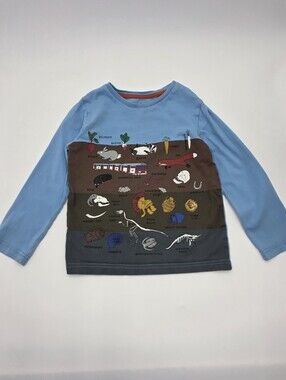 Mini Boden boys' underground graphic tee size 4-5y